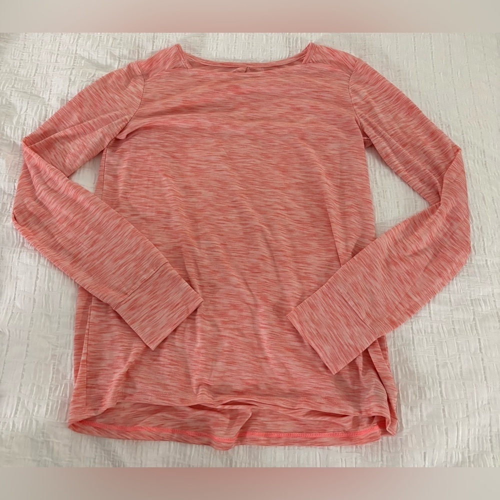 Champion Coral Heathered Long Sleeve Tee